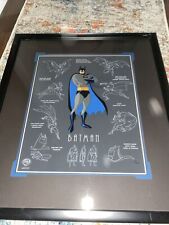 Vintage Framed Batman Animation Cell With Model Sheet picture