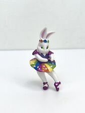 Vintage 90s Lisa Frank Bunny Rabbit Ballerina Figure picture