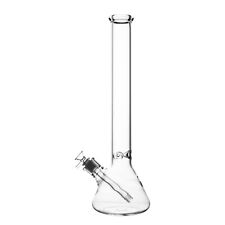 RORA 18 inch Heavy Glass Bong Clear Hookah Water Pipe 14mm Bowl USA picture