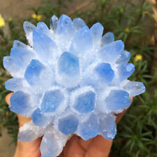 300g+ New Find Blue Phantom Quartz Crystal Cluster Mineral Specimen Gem picture
