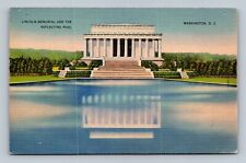 View of Lincoln Memorial And The Reflecting Pool, Washington, DC Postcard picture