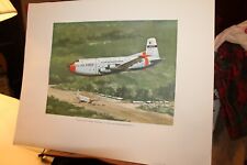 Vintage Litho 16x20 Print 1962 Douglas Air Force C-124 Globemaster II picture