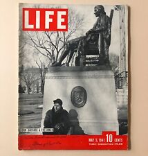 Life Magazine 1941  May 5th Edition Signed By Wild Bill picture