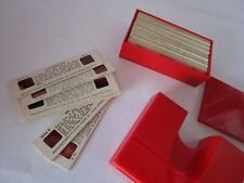 Vintage Stori-Views Red Stereoscopic Viewer And 52 World View Slides Box USA Lot picture