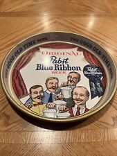 Pabst Blue Ribbon Beer Metal Tray - “The Good Old Time Beer” picture