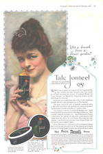 1918 Jonteel Talc Antique Ad WW1 Era Breath From A Flower Garden picture