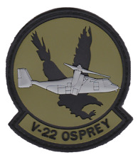 MARINE CORPS V-22 OSPREY HELICOPTER SQUADRON HOOK & LOOP PVC JACKET PATCH picture