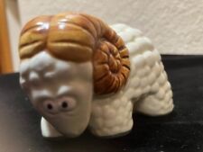 Vintage Quon Quon Ceramic Big Horn Sheep Ram Figurine 3.5
