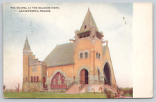 Postcard Leavenworth, Kansas, 1910, The Chapel At Soldier's Home A712 picture