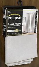 eclipse Blackout ONE Rod Pocket Panel Room Darkening Gray Grey 42