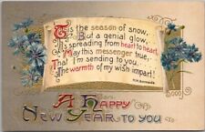 Winsch HAPPY NEW YEAR Embossed Postcard 