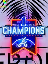 Atlanta Braves Champions Neon Light Sign Lamp 24