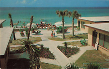 Panama City FL, Sunnyside Wave Crest Court Apartments Advertising, VTG Postcard picture