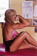 GEORGIA FUDGE 80's 90's Found Photo MUSCLE WOMAN Female Bodybuilder EN 41 45 R picture