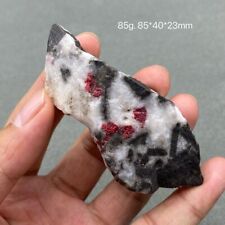 Healing Crystal Stones Natural Cinnabar Rough Quartz Mineral Specimen Gemstone picture