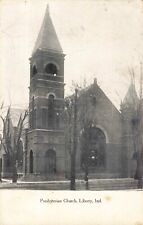 Presbyterian Church Liberty Indiana IN 1909 Postcard picture