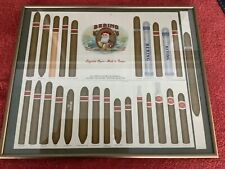 Antique Cigar Chart Tampa Hruby Collection ~1940s / 50s Rare Pristine Man picture