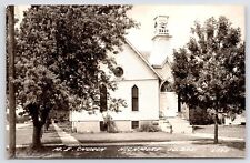 Highmore SD~United Methodist Episcopal Church~Shingle, Open Belltower 1940s RPPC picture