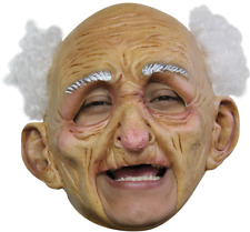 Old Man Mask Old Geezer Latex Grandpa Halloween Costume Accessory Over the Hill picture