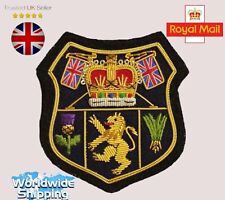 Royal Corps of Signals Regimental Blazer Badge black Background Blazer Patch. picture