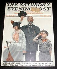 1917 MAY 12 OLD SATURDAY EVENING POST MAGAZINE COVER (ONLY) NORMAN ROCKWELL ART picture