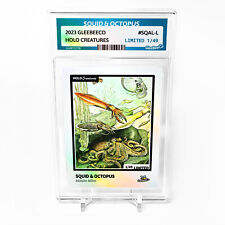SQUID & OCTOPUS Art Card 2023 GleeBeeCo Holo Creatures #SQAL-L /49 picture