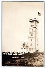 c1910's Hoosier Hills Observatory Tower Fremont IN RPPC Unposted Photo Postcard picture