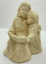 Dee Crowley Austin Pottery Art Sculpture Vtg 1996 Family Storytime Signed picture