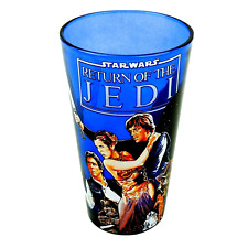 RARE Star Wars Return Of The Jedi 16 Oz Collectible Blue Glass by Lucasfilm Ltd picture