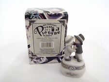 Porcelain Hinged Box  - Enesco Kim Anderson Boy and Girl Kissing Trinket Box picture