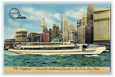 c1940's The Sightseer, Sightseeing Yacht in the Circle Line Fleet Postcard picture