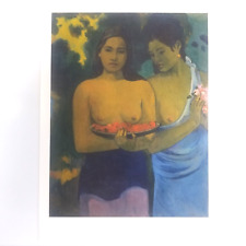 Paul Gauguin Two Tahitian Women 1899 French Impressionism Oil Painting Postcard picture