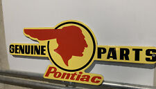 Vintage style  Pontiac Car Service Die-cut Porcelain  Sign picture