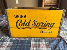 Rare Vintage Cold Spring Beer MN Minnesota Wood Crate Beer Carrier picture