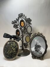 Vintage Rose Silverplate Godinger Picture Tree & 2 Ornate Picture Frames picture