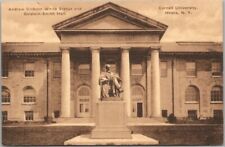CORNELL UNIVERSITY Ithaca New York Postcard GOLDWIN-SMITH HALL / Dickson Statue picture