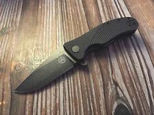 Off Grid Knives Baby Rhino Blackout, Sandvik 14C28N Blade Steel, G-10 Scales picture