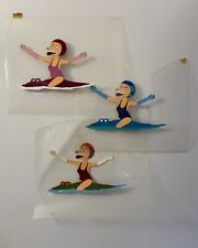 3 Vintage Sally Cruikshank Hand-Painted Quasi at the Quackadero Animation Cels picture