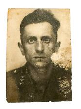 WW2 Photo German Wehrmacht Officer Extremely Wide Eyed picture