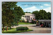 Atlanta GA-Georgia, Cyclorama, Grant Park, Antique, Vintage c1950 Postcard picture