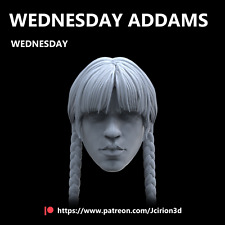 Wednesday Addams Netflix custom head for 4