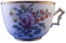  Antique 18thC Doccia Porcelain Floral Cup Porzellan Tasse Italy Ginori As Is picture