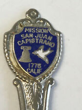 Vtg Souvenir Spoon US Collectible Mission San Juan Capistrano 1776 California picture