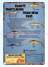 1979 Lindy Bait Fishing Lures metal tin sign cafe  pub garage shop wall art picture