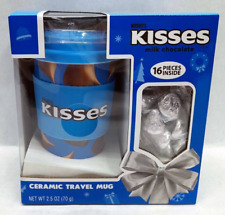 Hershey's Kisses Milk Chocolate Ceramic Travel Mug w/ Silicone Band & Lid picture