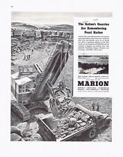 1942 Vintage MARION STEAM SHOVEL COMPANY 11X14 Ad - Dump Trucks, Construction picture