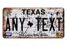 Rusty Vintage Old Texas License Plate Auto Car Bike ATV RV Keychain FridgeMagnet picture