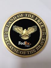 FedEx Land Of The Free Because Of The Brave  Challenge Coin picture
