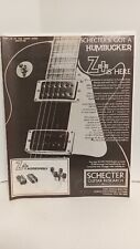 SCHECTER GUITAR PICKUPS  1979  10X8 - PRINT AD.  t4 picture
