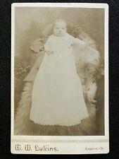 Eugene Oregon OR Cute Child In White Antique Cabinet Photo picture